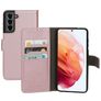 Mobiparts Saffiano Wallet Samsung Galaxy S21 Hoesje Bookcase Portemonnee - Roze