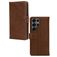 Mobilize Wallet Samsung Galaxy S25 Ultra Hoesje Echt Leer Bookcase Portemonnee - Bruin