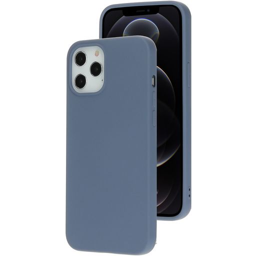 Mobiparts iPhone 12 Pro Max Siliconen Hoesje Backcover - Royal Grey