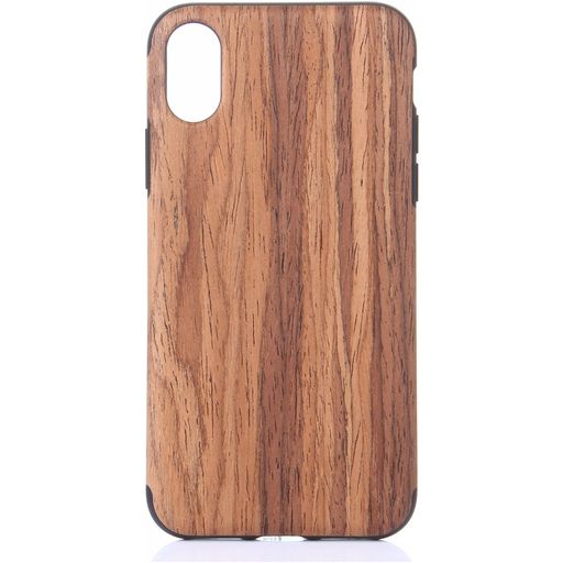 Mobigear Nature iPhone XS Max Hoesje Flexibel TPU Backcover - Padauk