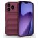 Mobigear Bumpy iPhone 17 Pro Hoesje Flexibel TPU Backcover - Wine Red