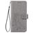 Mobigear Clover OPPO Reno 4 Hoesje Bookcase Portemonnee - Grijs