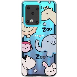 Mobigear Design Samsung Galaxy S20 Ultra Hoesje Flexibel TPU Backcover - Zoo