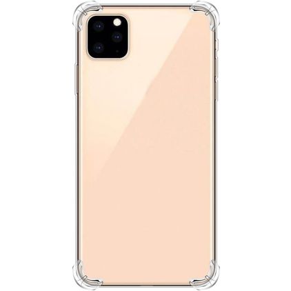 Mobigear Cushion Doorzichtig iPhone 12 Pro Hoesje Flexibel TPU Backcover Shockproof - Transparant