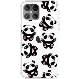 Mobigear Design iPhone 12 Mini Hoesje Flexibel TPU Backcover - Panda