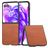Mobigear Excellent Motorola Razr 50 Ultra Hoesje Hardcase Backcover - Bruin