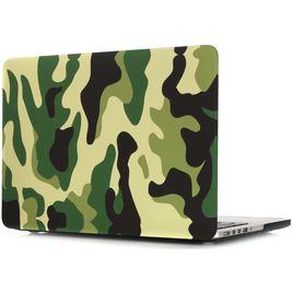 Mobigear Design MacBook Pro 13 Inch (2012-2015) Hoes Hardshell Laptopcover MacBook Case - Jungle Camauflage - Model A1425 / A1502