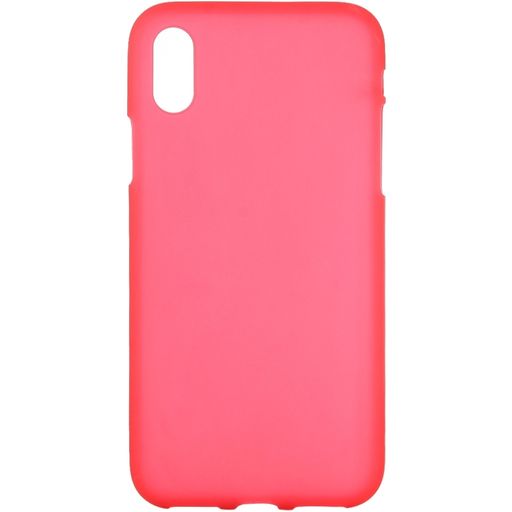 Mobigear Colors iPhone XS Max Hoesje Flexibel TPU Backcover - Rood