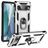 Mobigear Armor Ring Google Pixel 7 Pro Hoesje Hardcase Backcover Shockproof met Ringhouder - Zilver
