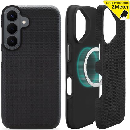 My Style Tough Samsung Galaxy S26 Plus MagSafe Hoesje Hardcase Backcover Shockproof - Zwart