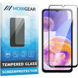 Mobigear Premium Samsung Galaxy A23 Glazen Screenprotector - Case Friendly - Zwart