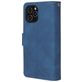 Mobigear Zipper iPhone 12 Mini Hoesje Bookcase Portemonnee - Blauw