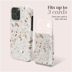 MIO Pasjeshouder - 3 Pasjes - MagSafe Compatible - Soft Terrazzo