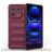 Mobigear Bumpy Xiaomi 13 Pro Hoesje Flexibel TPU Backcover - Bordeaux Rood