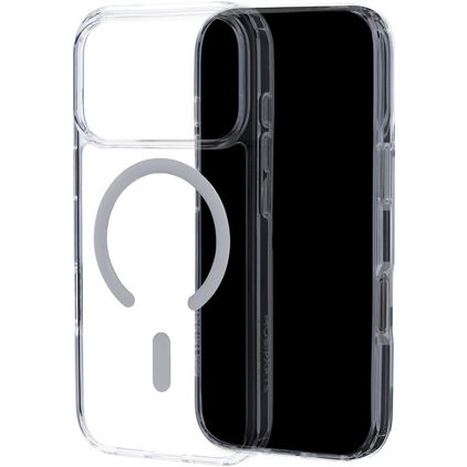 Mobiparts Hardcover Doorzichtig iPhone 18 Pro MagSafe Hoesje Hardcase Backcover - Transparant