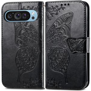 Mobigear Butterfly Google Pixel 9 Hoesje Bookcase Portemonnee - Zwart