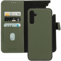 Mobiparts Samsung Galaxy A14 Hoesje Echt Leer Uitneembare 2in1 Bookcase Portemonnee - Groen