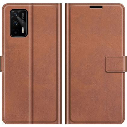 Mobigear Wallet Realme GT Hoesje Bookcase Portemonnee - Bruin
