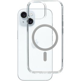 Mobiparts Hardcover Doorzichtig iPhone 15 MagSafe Hoesje Hardcase Backcover - Transparant Mobiparts Hardcover Doorzichtig iPhone 15 MagSafe Hoesje Hardcase Backcover - Transparant