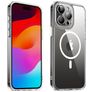 Valenta Trend iPhone 14 Pro Max MagSafe Hoesje Hardcase Backcover - Transparant / Wit