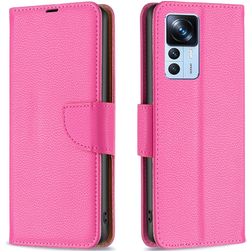Mobigear Wallet Xiaomi 12T Pro Hoesje Bookcase Portemonnee - Magenta