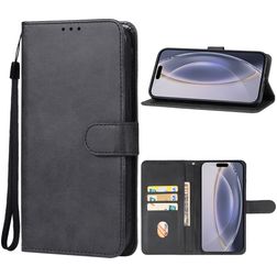 Mobigear Wallet iPhone 16 Pro Max Hoesje Bookcase Portemonnee - Zwart