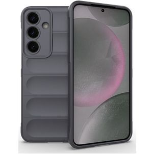Mobigear Bumpy Samsung Galaxy S25 Plus Hoesje Flexibel TPU Backcover - Grijs