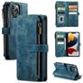 Caseme C30 iPhone 13 Pro Max Hoesje Bookcase Portemonnee - Blauw