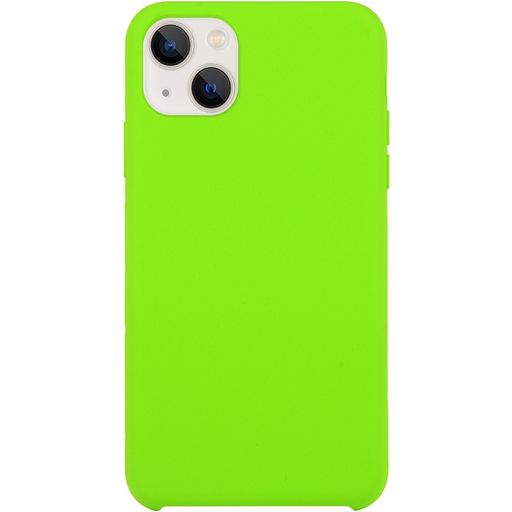 Mobigear Rubber Touch iPhone 15 Plus Siliconen Hoesje Backcover - Lime