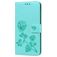 Mobigear Roses Samsung Galaxy A10 Hoesje Bookcase Portemonnee - Turquoise