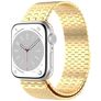 Mobigear London Stalen Apple Watch Bandje Magneetsluiting - 49/46/45/44 mm - Goud