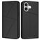 Mobigear Frosted Flip iPhone 17 Hoesje Bookcase Portemonnee - Zwart
