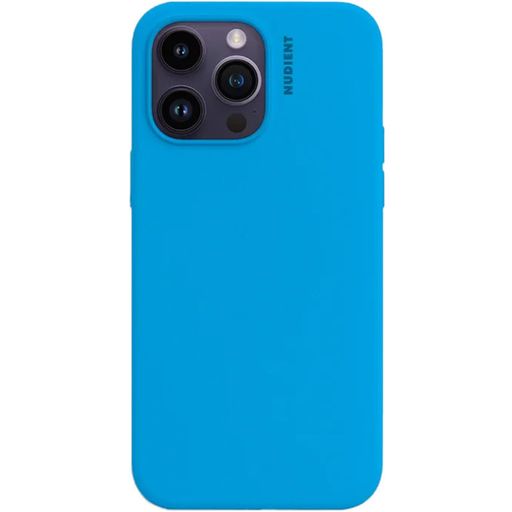 Nudient Base iPhone 14 Plus Siliconen Hoesje Backcover - Vibrant Blue