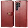 Mobigear Snap Button Samsung Galaxy S25 Plus Hoesje Bookcase Portemonnee - Rood