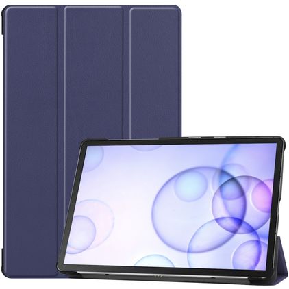 Mobigear Tri-Fold Samsung Galaxy Tab S6 Hoes Bookcase - Donkerblauw