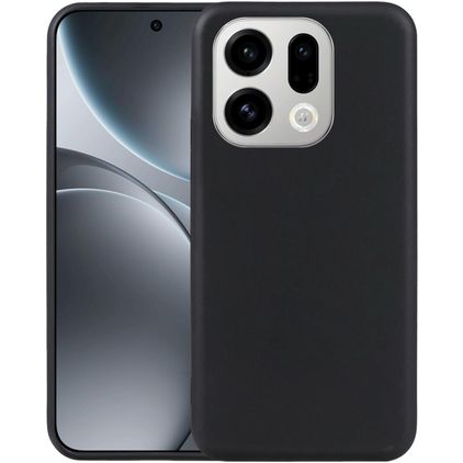 Mobigear Basics OPPO Find X9 Hoesje Flexibel TPU Backcover - Zwart