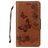 Mobigear Butterfly Samsung Galaxy A8 (2018) Hoesje Bookcase Portemonnee - Bruin