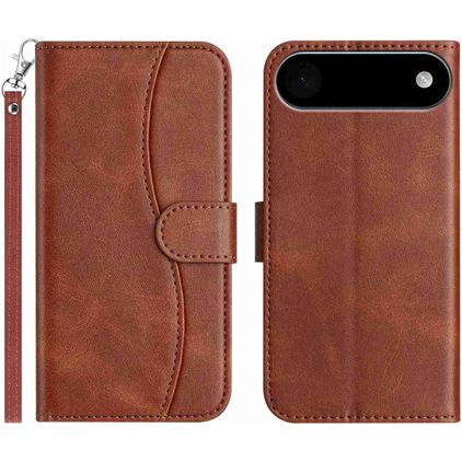Mobigear S Line iPhone Air Hoesje Bookcase Portemonnee - Bruin