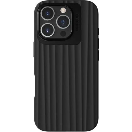 Nudient Bold iPhone 16 Pro MagSafe Hoesje Hardcase Backcover - Zwart