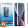 Mobigear Premium Xiaomi 12 Pro Glazen Screenprotector - Case Friendly - Zwart (2-Pack)