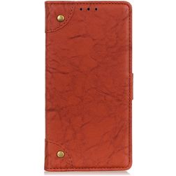 Mobigear Ranch OPPO Reno 4 Hoesje Bookcase Portemonnee - Bruin