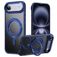Mobigear Frosted Mag iPhone Air MagSafe Hoesje Hardcase Backcover met Standaard - Blauw