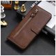 Mobigear Zipper Xiaomi Mi Note 10 Lite Hoesje Bookcase Portemonnee - Bruin