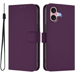 Mobigear Urban Wallet iPhone 16 Hoesje Bookcase Portemonnee - Paars