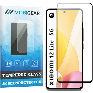 Mobigear Premium Xiaomi 12 Lite Glazen Screenprotector - Case Friendly