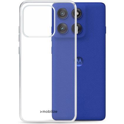 Mobilize Gelly Case Doorzichtig Motorola Edge 60 Pro Hoesje Flexibel TPU Backcover - Transparant