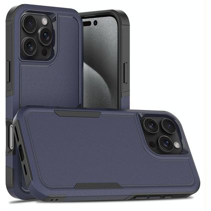 Mobigear Heavy Armor iPhone 16 Pro Max Hoesje Hardcase Backcover Shockproof - Donkerblauw