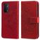 Mobigear Flowers OPPO A74 5G Hoesje Bookcase Portemonnee - Rood