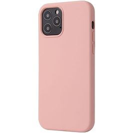 Mobigear Rubber Touch iPhone 12 Siliconen Hoesje Backcover - Roze