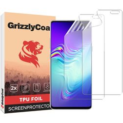 GrizzlyCoat Samsung Galaxy S10 5G Hydrogel TPU Screenprotector - Case Friendly + Installatieframe (2-Pack)